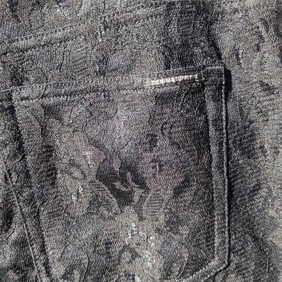Ralph Lauren Denim and Supply Black Lace Jeans - Picture 1 of 4